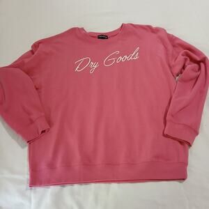 Originality Dry Goods Women's Medium Rose Pink Sweatshirt Cotton/Poly Blend